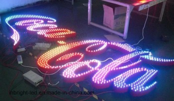 Señal de letras LED RGB de canal de publicidad exterior / letras de señal iluminadas usadas