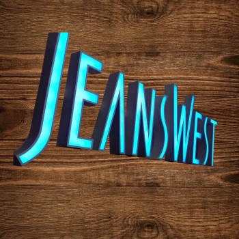 Panneau publicitaire extérieur Personnaliser le visage en métal éclairé / rétroéclairé LED Lettre de canal