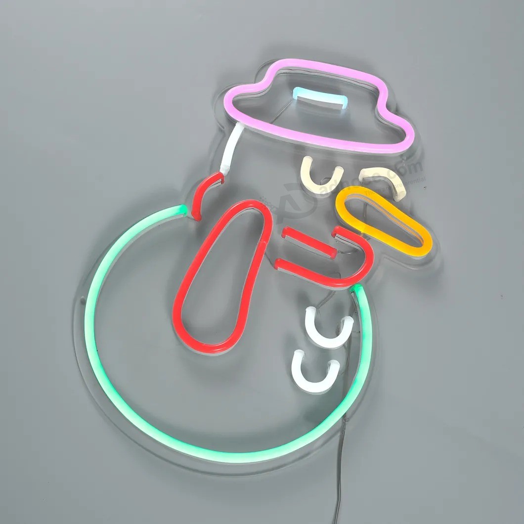 Letreiro de néon LED de publicidade personalizada Letras de néon acrílico flex