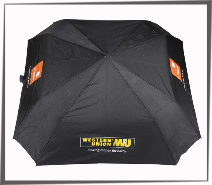 Premiums Screen Square Rain Semi Auto Open Umbrella Advertising
