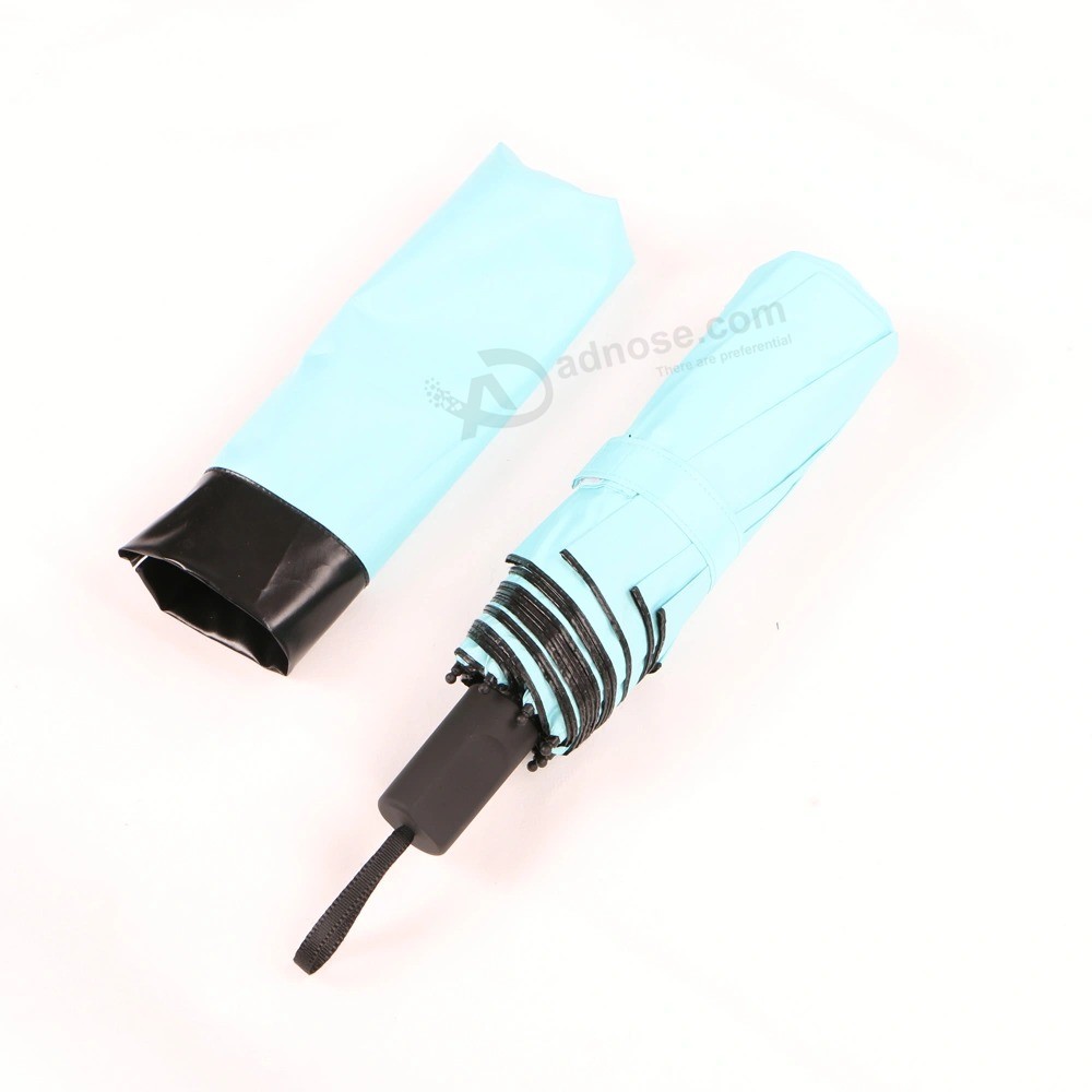 3 fold Light blue Sunshade umbrella Advertising umbrella Promotion Umbrella