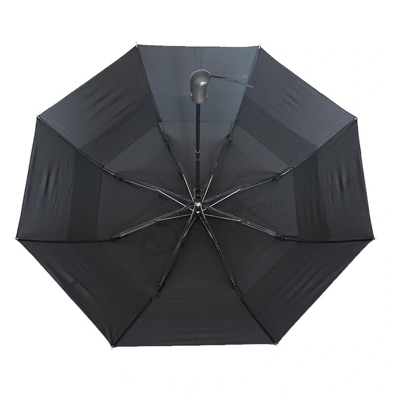 Windproof 25 inch Auto open Double layer 2 folding Golf umbrella for Gifts/Advertising/Promotion/Men women (YZ-19-07)