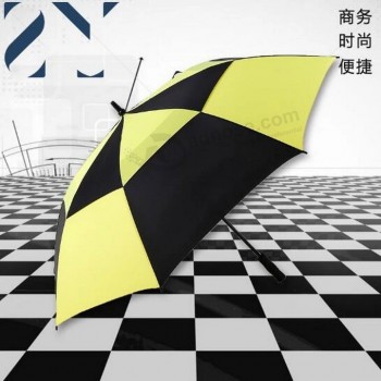 Guarda-chuva reto publicitário com emenda de duas cores