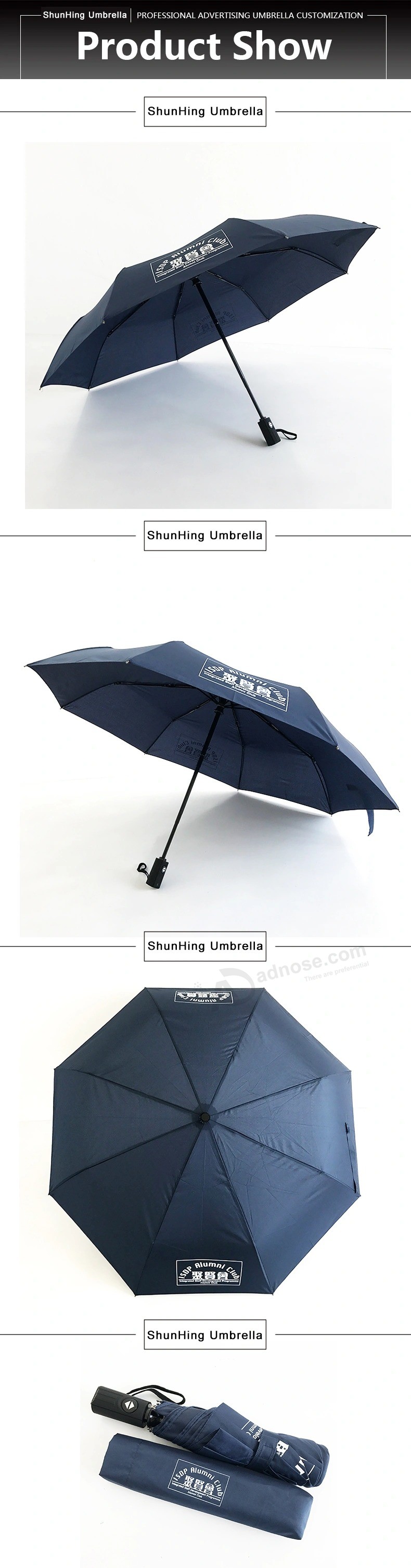 21 inch Automatic three Fold advertising Umbrella