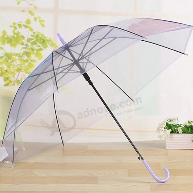 Reclame transparante paraplu met opdruk promotionele kinderparaplu transparant