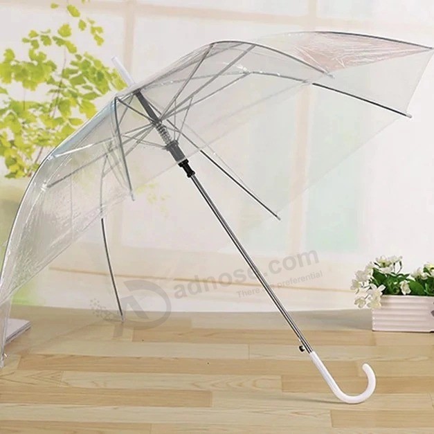 Advertising Transparent Umbrella with Print Promotional Children Umbrella Transparent