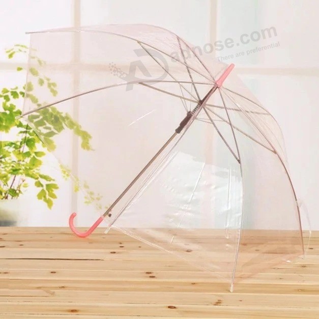 Advertising Transparent Umbrella with Print Promotional Children Umbrella Transparent