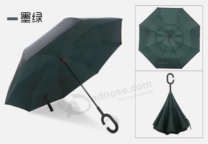 Guarda-chuva de publicidade com logotipo personalizado Guarda-chuva viva-voz dupla-camada guarda-chuva reverso