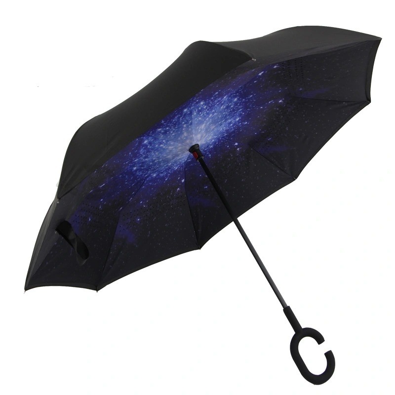 62/68 Inch Automatic Windproof Straight Golf Umbrella with Custom Logo Printing Vented Double Canopy for Gifts/Promotion/Advertising