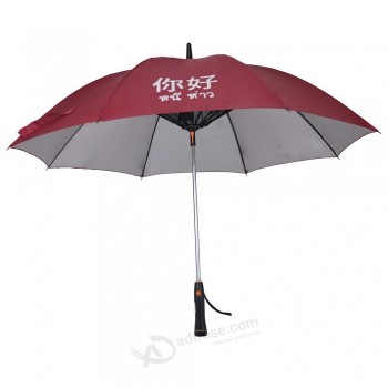 Werbung gerade Fan Regenschirm maßgeschneiderte Regenschirm