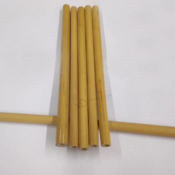 Belle paille en bambou d’emballage en papier kraft avec logo laser