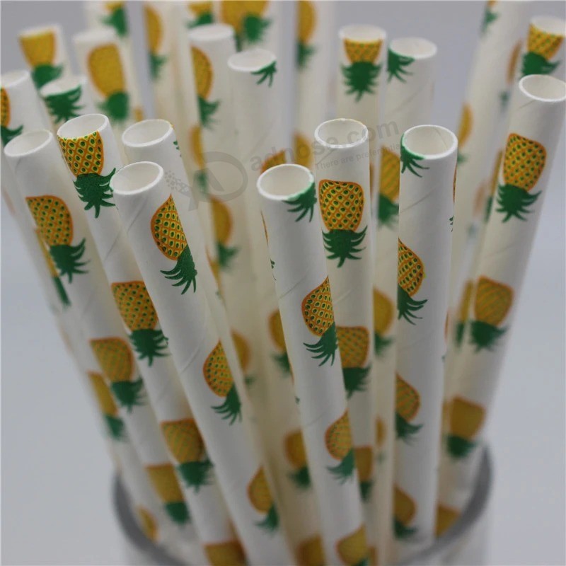 Drinking paper Straws for kids Birthday party Wedding christmas Decoration creative Diaposable drinking Paper Straw