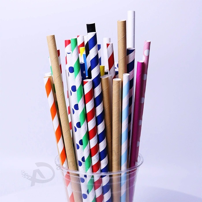 Eco-Friendly Mix size Paper printed Straw