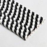 Paille en papier Jumbo 10mm 12mm Grande fête de mariage Paille rayée