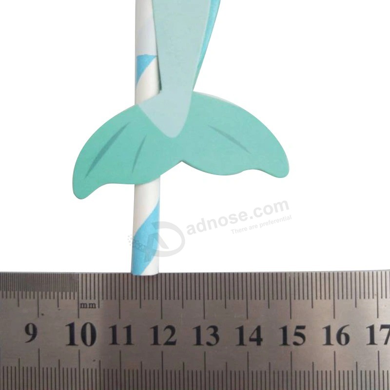 Mermaid Honeycomb Paper Drinking Straws for Party Cocktail Decorations