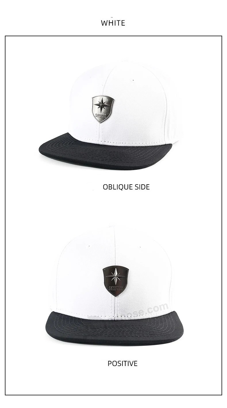 Wholesalse promotion Advertising flat Sport Cap hats and hiphop Caps custom Metal label Logo Cap Hat