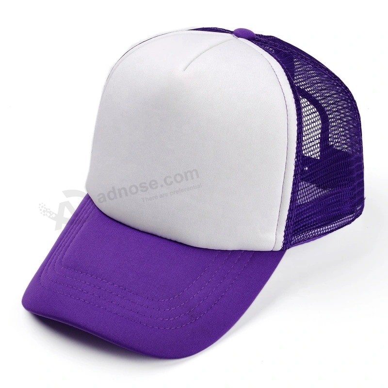 Pubblicità promozionale Logo personalizzato Sport con marchio Cappellino e cappello da camionista nero in mesh