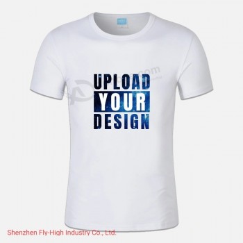 Homme uni personnalisé promotionnel créatif publicité T-shirt Impression T-shirt d’employé