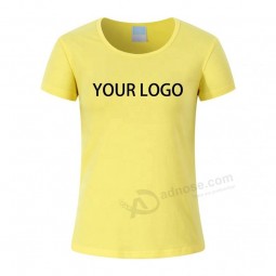 Vente en gros adulte pas cher Tshirt publicité promotionnel serré impression T-shirt