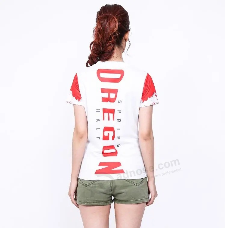 All over Full sublimation Printing unsex T shirt for promotion Advertising Event