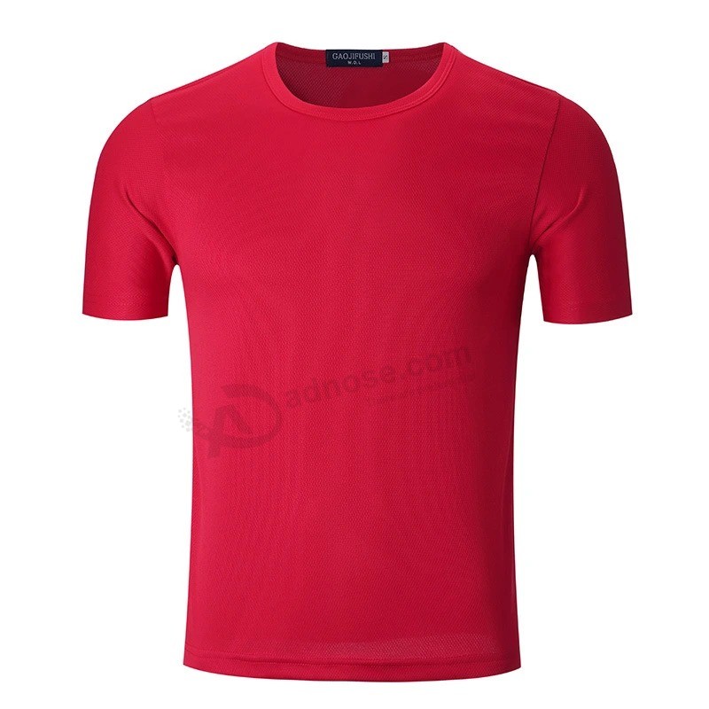 Goedkope promotionele reclame tshirt Marathon sport Dri Fit mesh Tshirt Custom