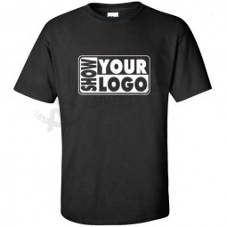 Camiseta de promoción publicitaria de material de algodón impreso con logo