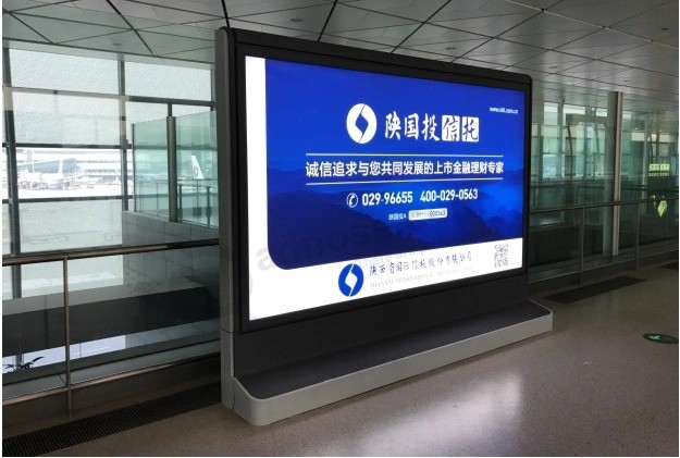 Indoor high Quality standing Light Box for High-Speed railway Station