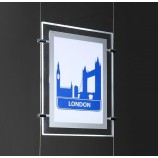 publicidad de la muestra LED / caja de luz pantalla montada en la pared para interiores