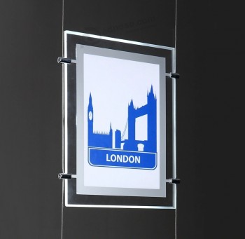 publicidad de la muestra LED / caja de luz pantalla montada en la pared para interiores
