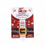 christmas 3D plywood custom postcard for festival greeting gifts
