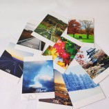 Impression de cartes postales en papier de haute qualité personnalisées, impression de cartes postales de remerciement personnalisées