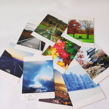 Impression de cartes postales en papier de haute qualité personnalisées, impression de cartes postales de remerciement personnalisées