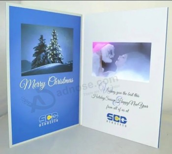 Carte postale vidéo à écran LCD 5 pouces personnalisée