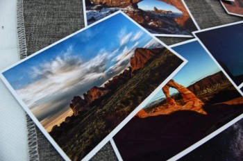 impressão de cartão postal personalizado com moldura de foto