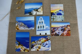 Carte postale imprimée en couleur imprimée en offset, impression personnalisée