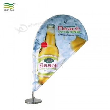 Logo personnalisé Bureau Flag Mini Feather Flag Teardrop Table Flag
