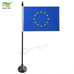 Mini drapeau de table en plastique économique en polyester personnalisé (B-NF09P04008)