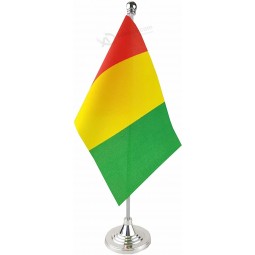 Usine Vente Directe Promotionnelle Bureau Décoratif Guinée Table Drapeau Bureau Drapeau
