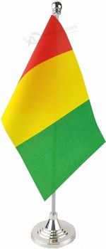 Usine Vente Directe Promotionnelle Bureau Décoratif Guinée Table Drapeau Bureau Drapeau