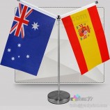 custom print national table/desk Top pole flag