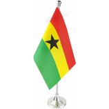 bandeira da mesa do Gana, vara pequena mini bandeira da mesa do escritório da bandeira do Gana