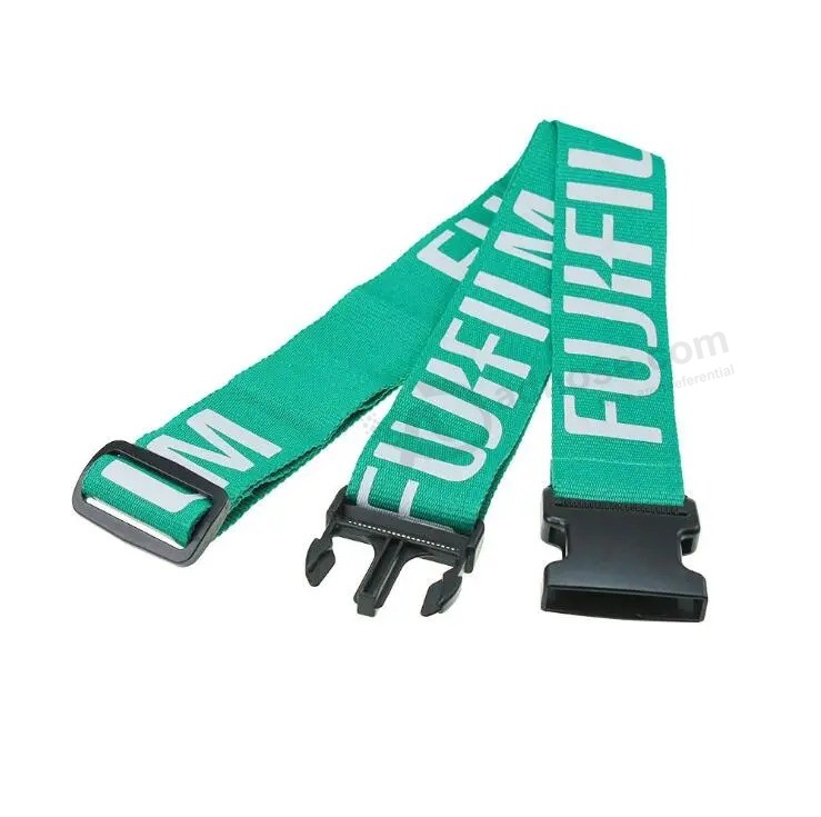 Customized green Packing with Luggage nylon Luggage straps Packing beltluggage Strap