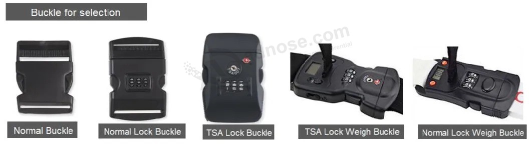 Correa de equipaje de viaje por encargo, impresión de la cerradura de número / cinturón de equipaje con cerradura de Tsa