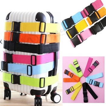 Sangle de valise de voyage en gros, sangle de valise colorée, ceinture de valise sérigraphiée