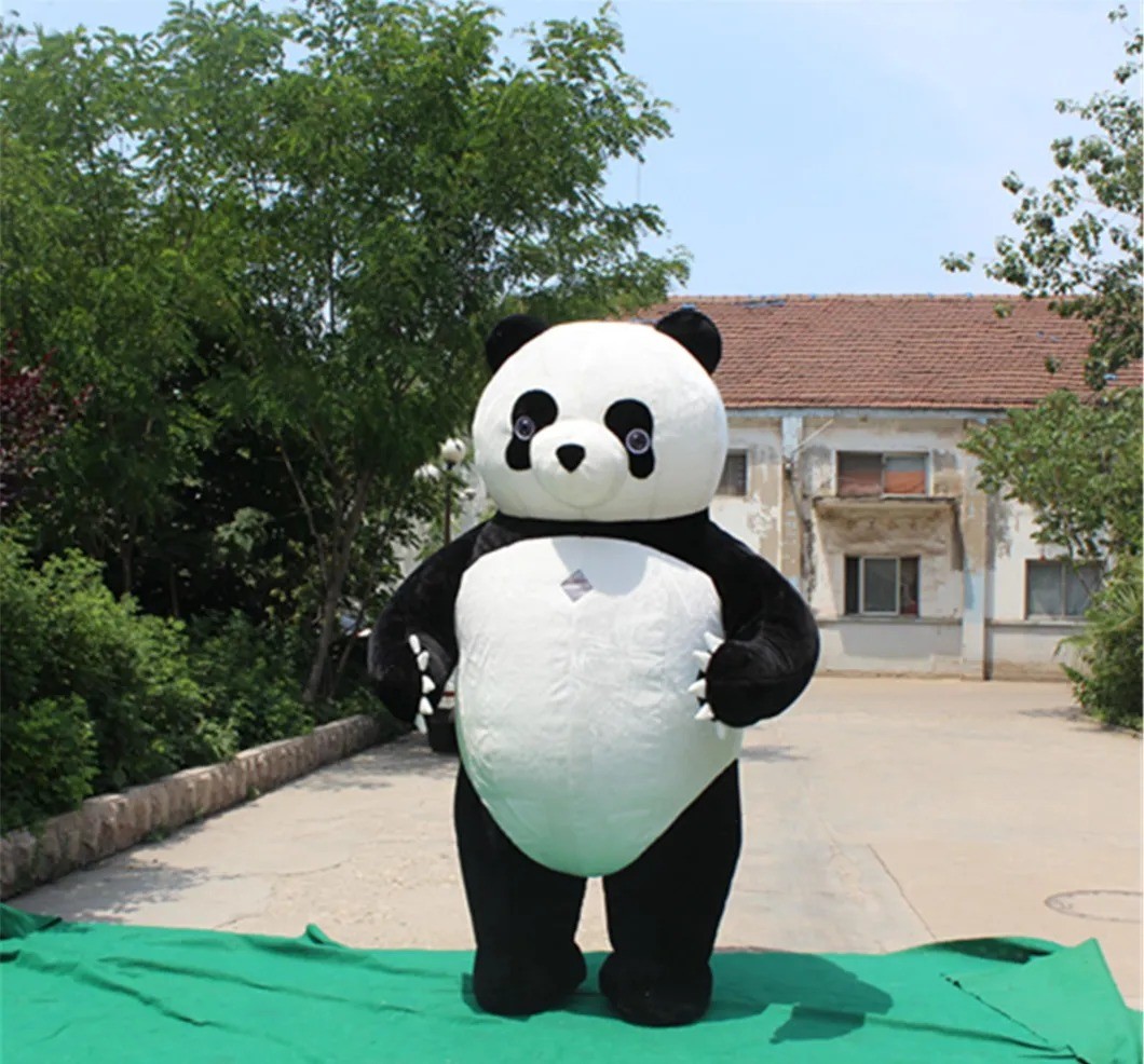 Настроить надувной костюм панды талисман мультфильма животных
