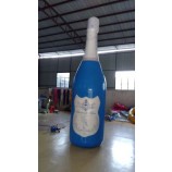 Tecido oxford ou desenho de garrafa inflável com impressão de PVC para publicidade