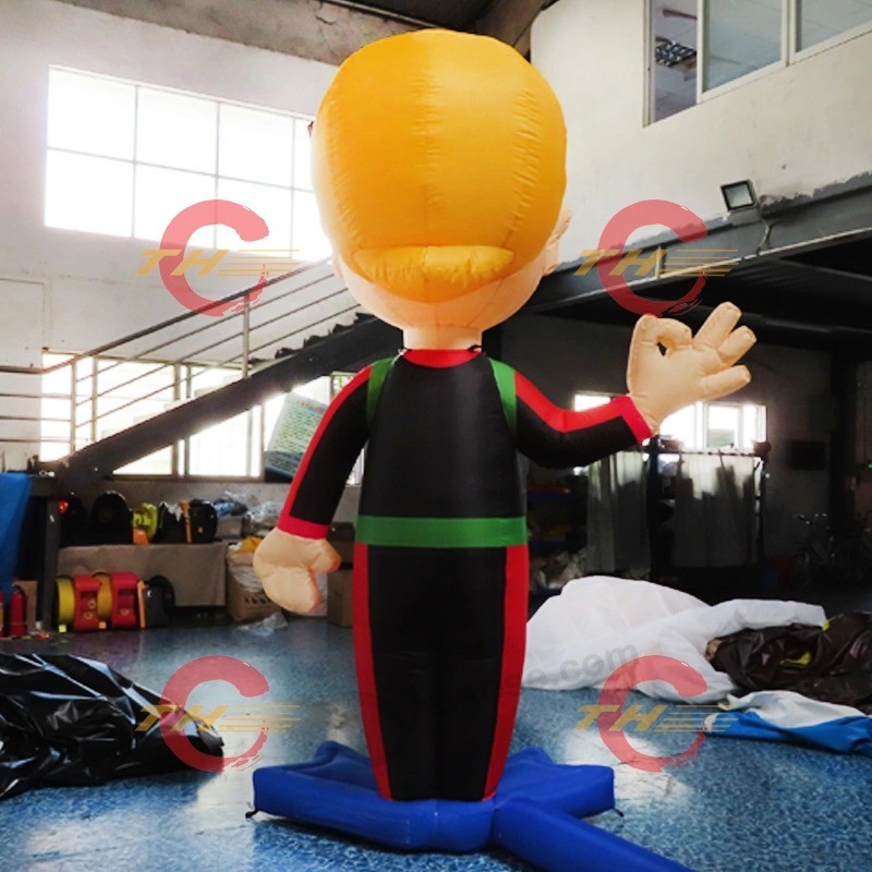 Personagem de desenho animado gigante inflável publicitário popular / desenho animado do cisne publicitário