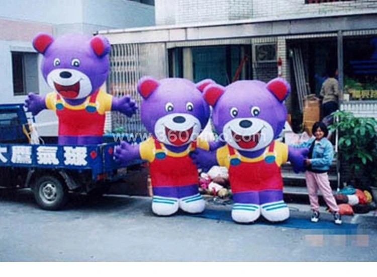Desenho inflável gigante do urso Hart inflável para publicidade Decoração de eventos