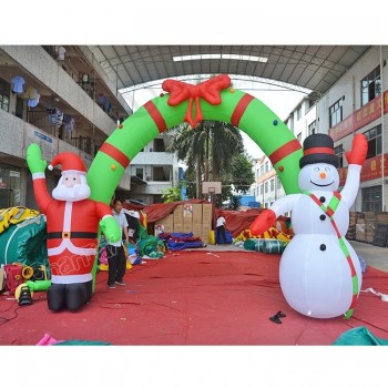 Праздничное оформление надувной рождественской арки на продажу