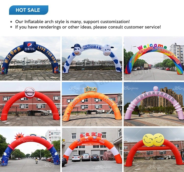 Arco inflable circular impreso personalizado GM666 para publicidad y venta